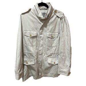 Vintage Banana Republic Heritage Safari Jacket Tan Cotton Field Coat Utility‎